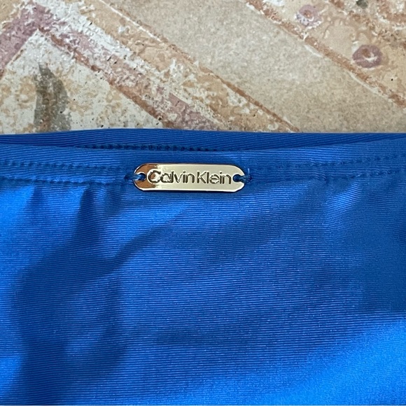 CALVIN KLEIN 💯WOMEN’S TANKINI WITH BIKINI BOTTOM EUC 👙 SZ MEDIUM💙💙💙 - Picture 9 of 16